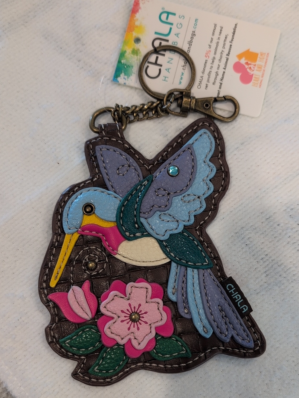 Chala Animal Key Chain Zip Coin Pouch Bag Charm - Choose One - Picture 5 of 12